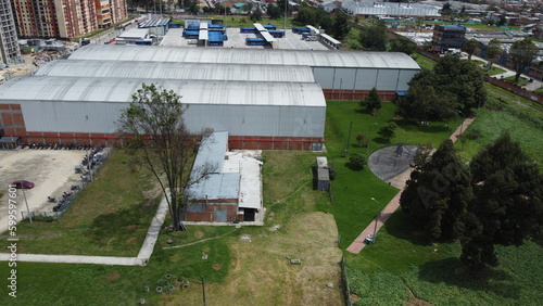 Wallpaper Mural neighborhoods in the south of the city of bogota where you can see the roofs Torontodigital.ca