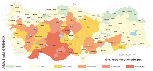 Turkey Chickpea Production Map, Geography Lesson, Agriculture in Turkey, Chickpea, Turkey Map, map, geography