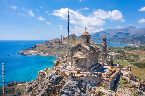 Fototapeta Naklejka Na Ścianę i Meble -  Damnoni beaches in Crete island, Greece near famous resort of Plakias