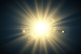 Bright beautiful star.Illustration of a light effect on a transparent background.	
