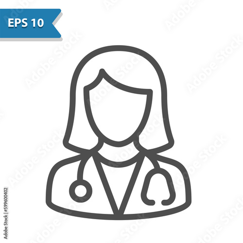 Woman Doctor Icon