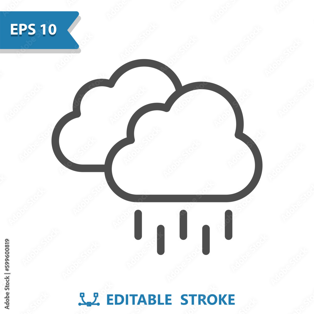 Raining Icon - Rain, Weather, Cloud, Cloudy, Raindrop, Droplet Raining Icon - Rain, Weather, Cloud, Cloudy, Raindrop, Droplet