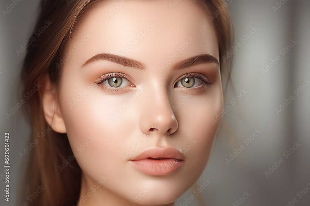 Beautiful model with red hair, Generative AI Beautiful model with red hair, Generative AI