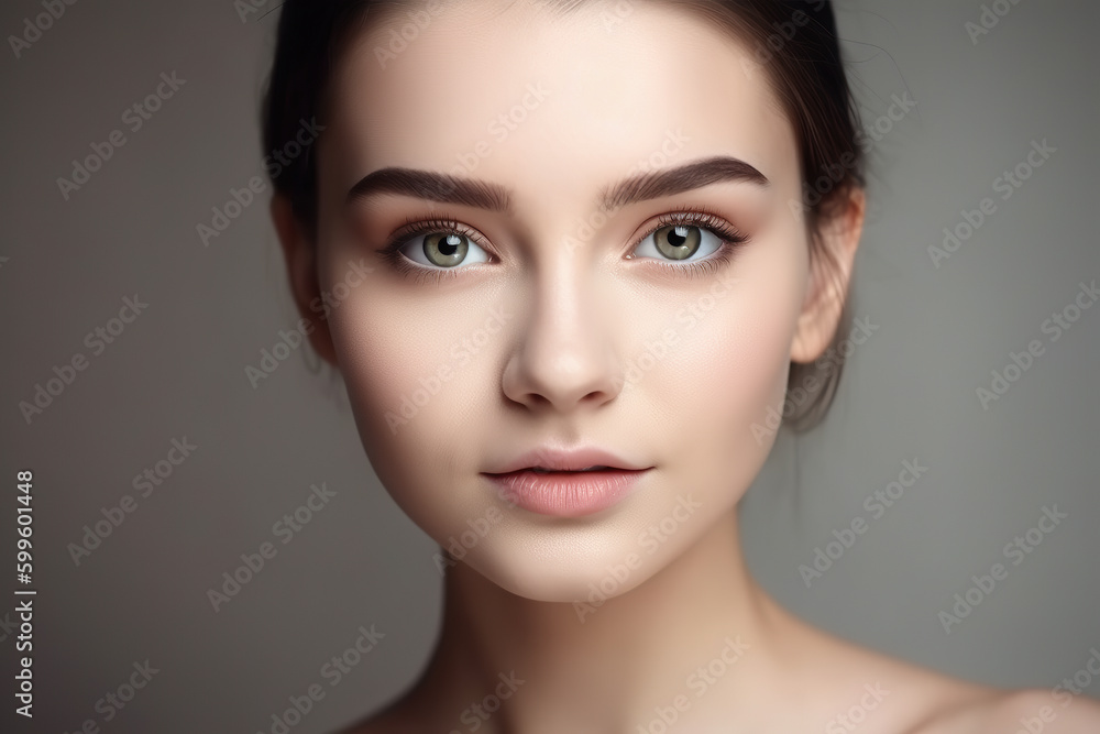 Beautiful young attractive girl, Generative AI Beautiful young attractive girl, Generative AI