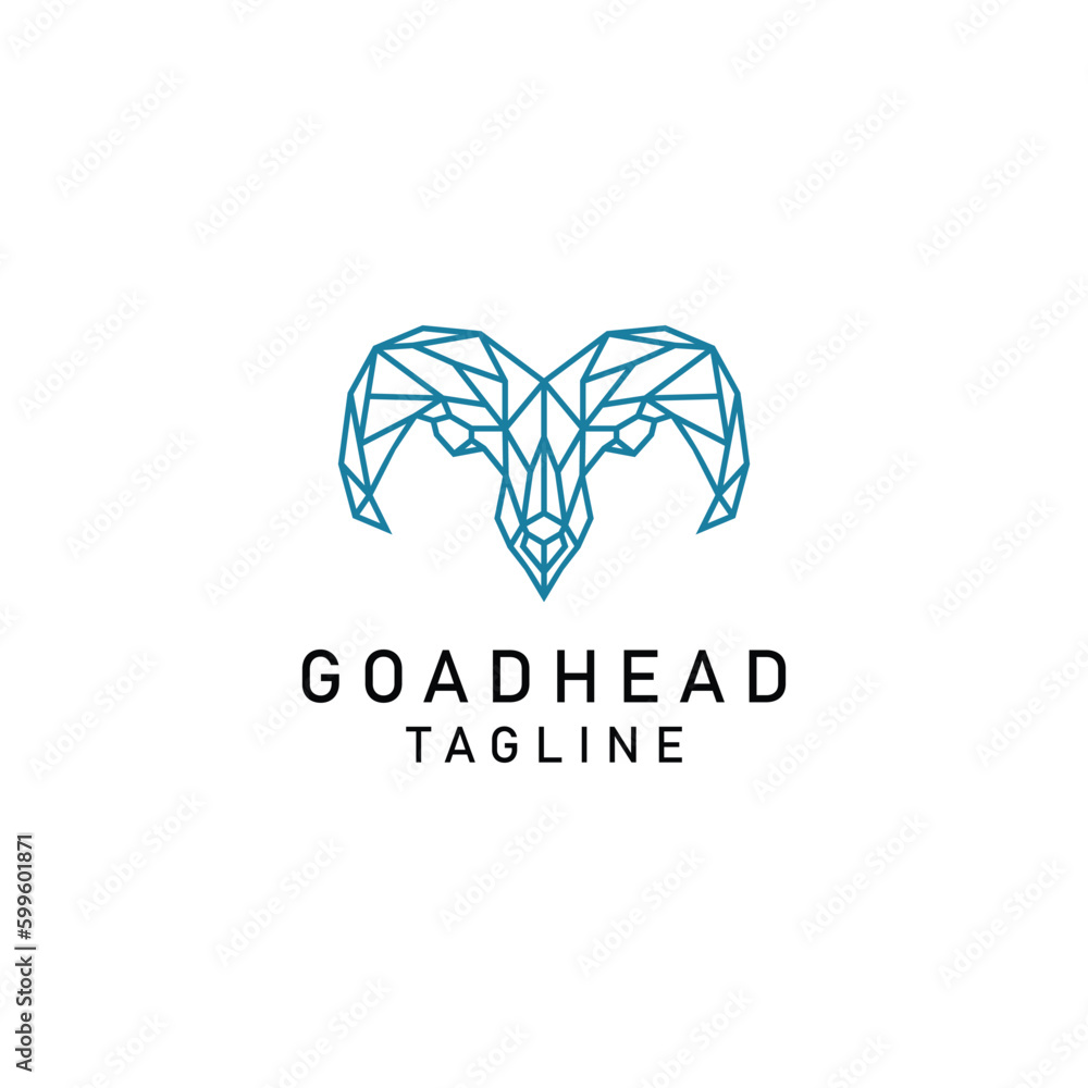 Goat logo design icon template Goat logo design icon template