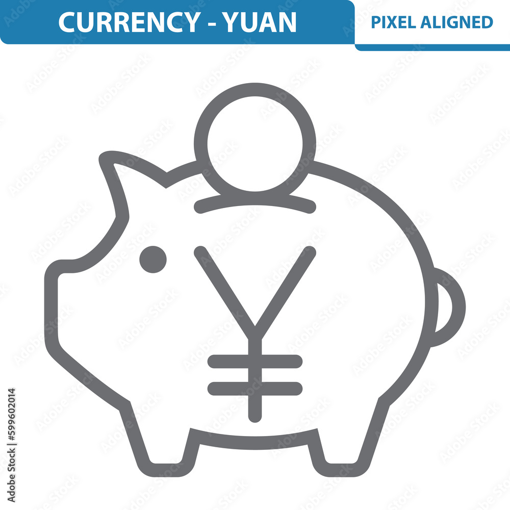 Currency, Yuan, Yen Icon. Piggybank, Piggy Bank, Savings Currency, Yuan, Yen Icon. Piggybank, Piggy Bank, Savings