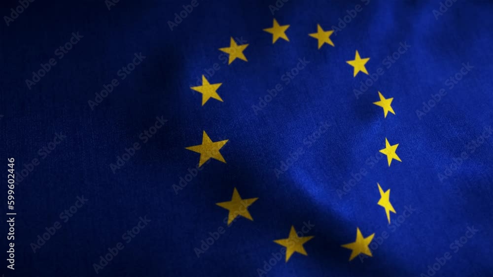 European Union Looped Flag European Union Looped Flag