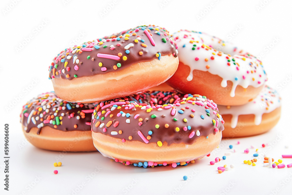 AI generative.  Tasty donuts. National donuts day.