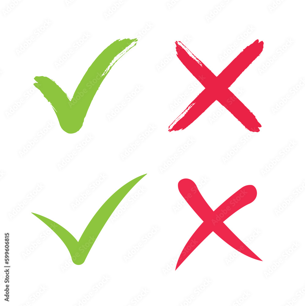 Check mark in two variants- stock vector. Check mark in two variants- stock vector.