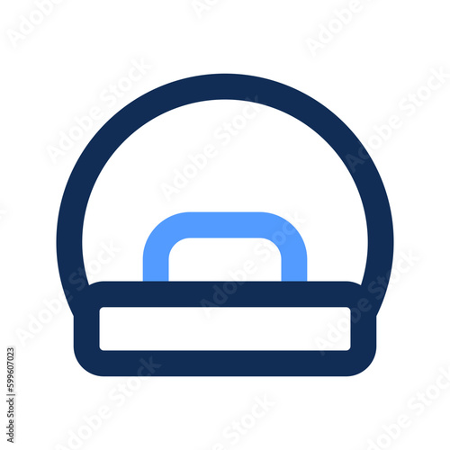 CT scan outline color icon