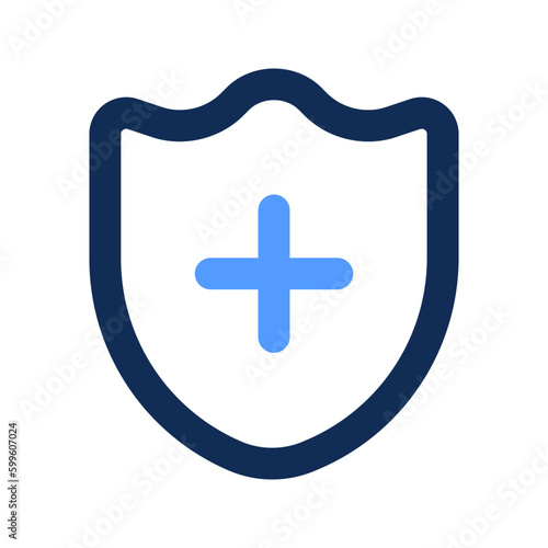 health insurance outline color icon
