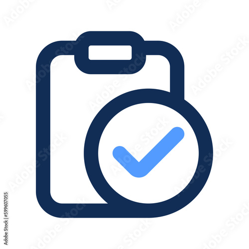 medical checklist outline color icon