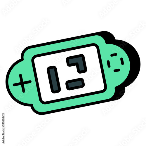 Modern design icon of game console