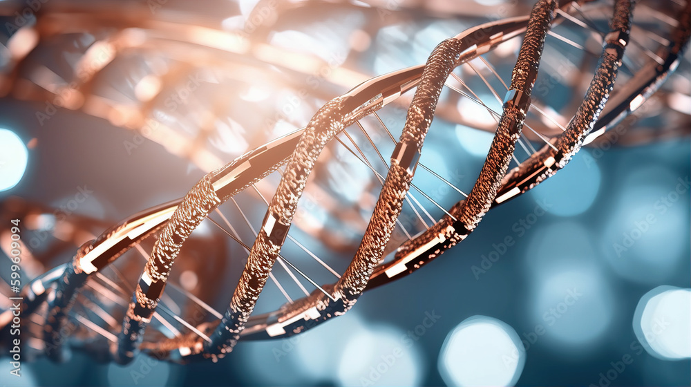 Abstract DNA background,created with Generative AI tecnology. Abstract DNA background,created with Generative AI tecnology.