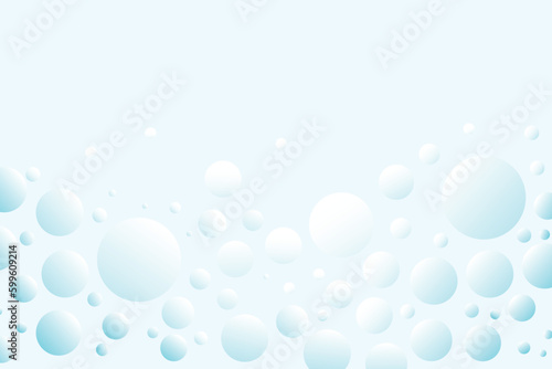 Abstract light color bubbles on white background.Vector Illustration.