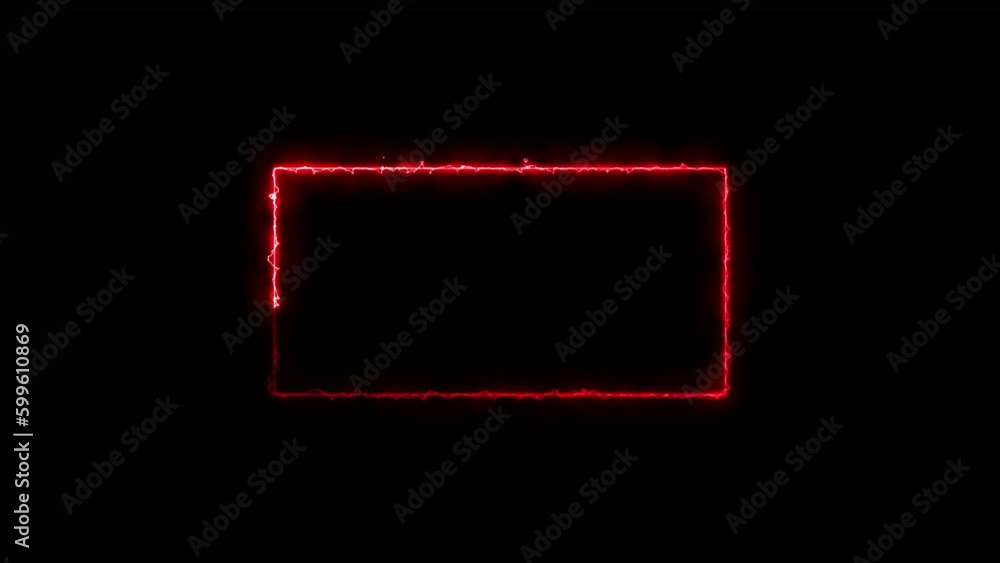 Neon lights rectangle electric frame moving in motion Seamless VJ loop animation. Neon lights rectangle electric frame moving in motion Seamless VJ loop animation.
