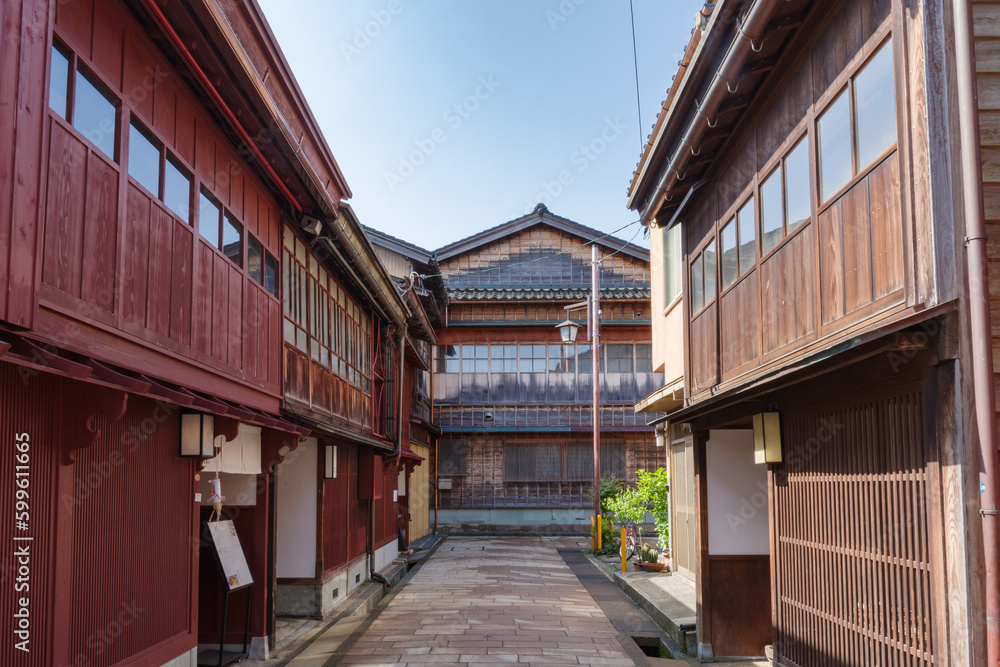 東茶屋街の路地　金沢市