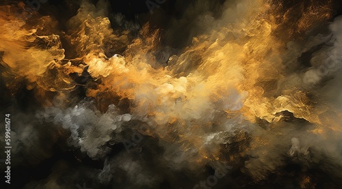 Cloud texture, swirl, fog, explosion of smoke, flame, fire, light, abstract. Generative Ai. © Caphira Lescante
