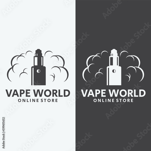 Vape or E-Cigarette Logo Template
