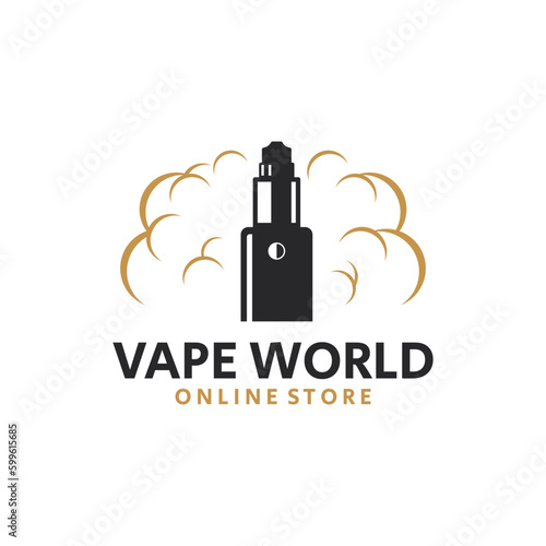 Vape or E-Cigarette Logo Template
