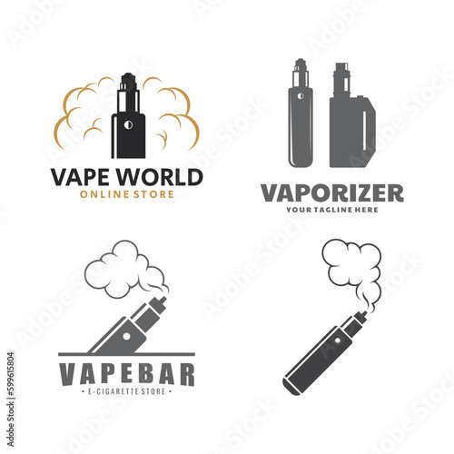 Vape or E-Cigarette Logo Template