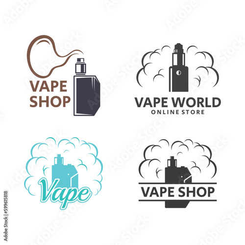 Vape or E-Cigarette Logo Template