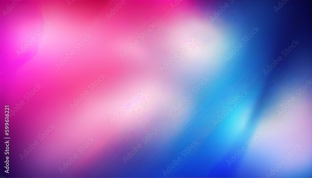 Abstract colorful background with rays, pink blue gradient blur abstract background, Generative AI 