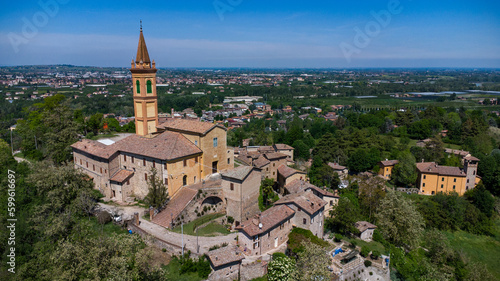savignano sul panaro town between bologna and modena medieval fortress and church historic centre photo