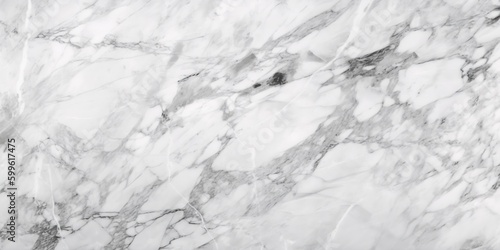 White marble texture and background. Generative AI 