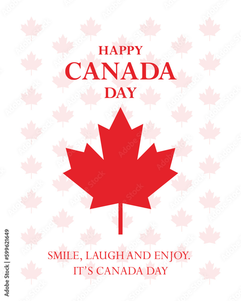 Realistic Canada day illustration Realistic Canada day illustration