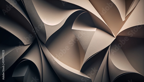 A closeup of a paper texture background, Generative AI 
