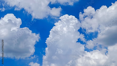 blue sky with clouds