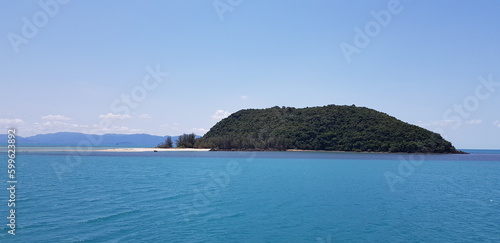 Strand, insel, meer, horizont, thailand