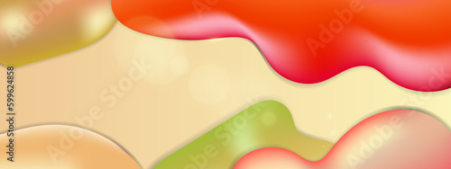 Vector abstract colorful colourful gradient background with fluid shapes