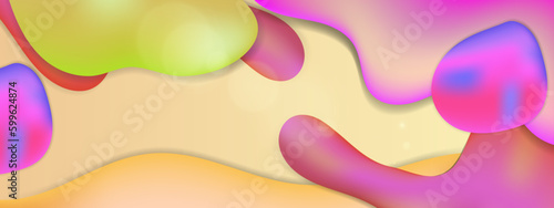 Vector modern colorful colourful abstract background with fluid shapes