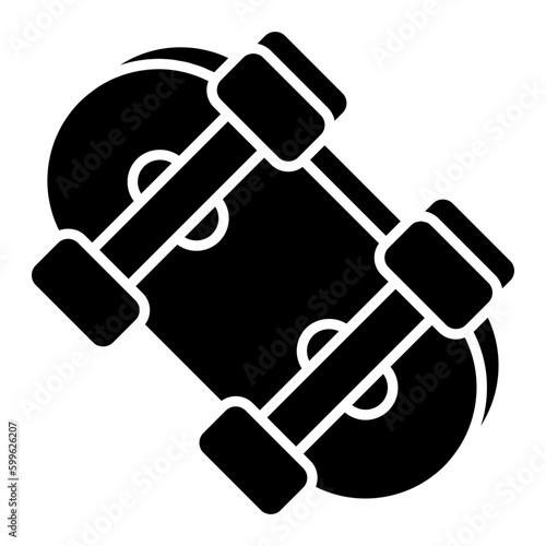 An icon design of skateboard