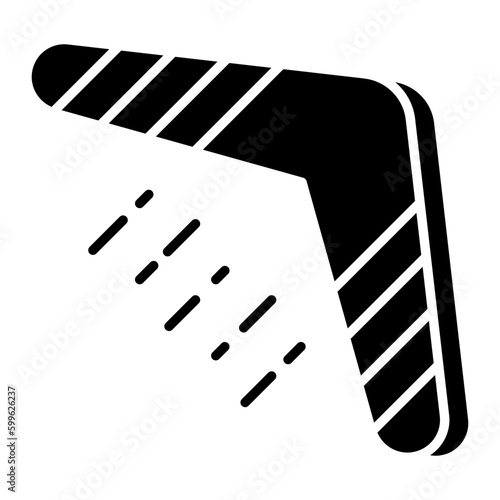 A unique design icon of boomerang 