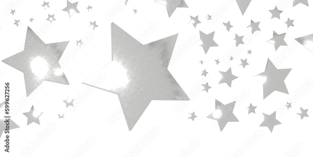 Silver star of confetti. - png transparent Silver star of confetti. - png transparent