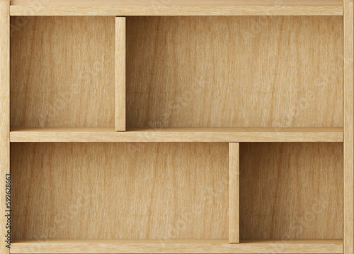 Minimal geometric wooden shelf product display for product presentation.