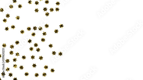 stars background, sparkle lights confetti falling. magic shining Flying christmas stars on night (PNG transparent)