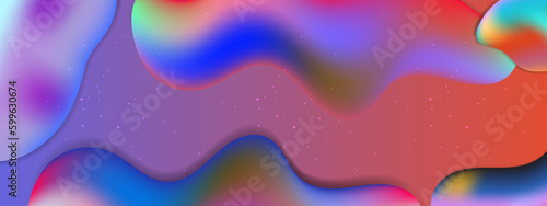 Vector abstract colorful colourful gradient background with fluid shapes