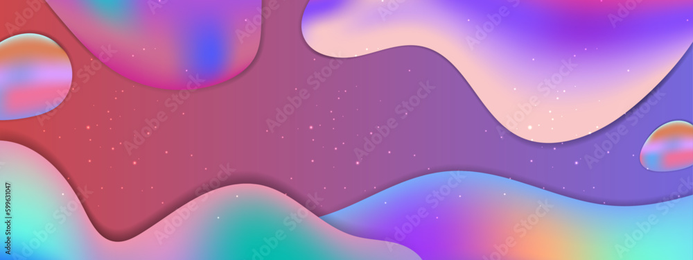 Vector modern colorful colourful abstract background with fluid shapes