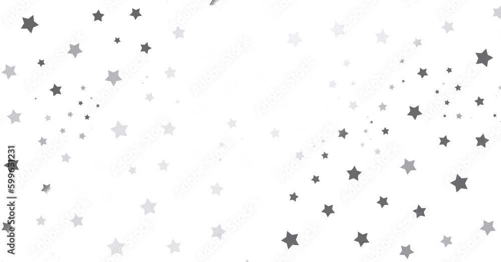 Silver star of confetti. - png transparent Silver star of confetti. - png transparent