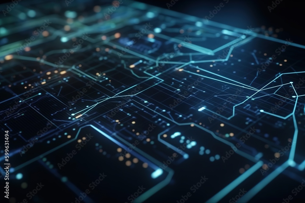 machine learning, circuit board background machine learning, circuit board background