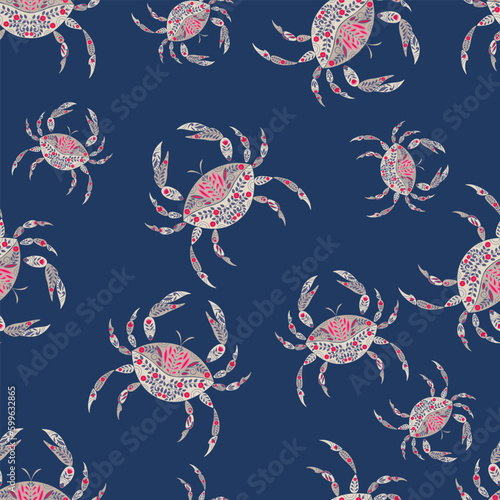 Colorful Crab Pattern