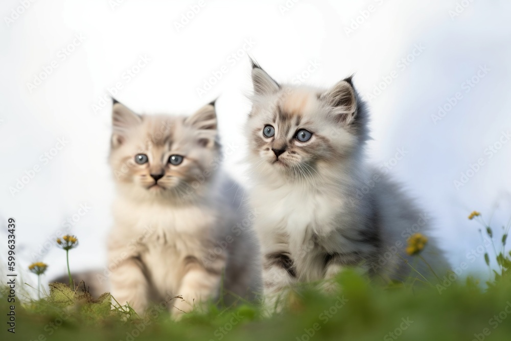 cute fluffy kitten- Ai cute fluffy kitten- Ai