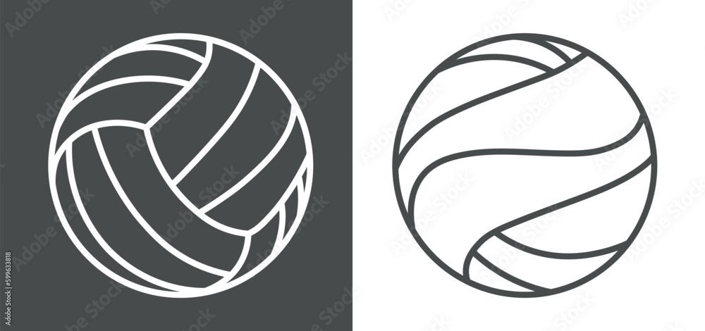 volleyball Vector illustration icon, symbol, isolated, sport ball icons