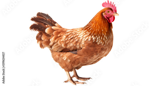 chickens isolated on transparent background cutout image