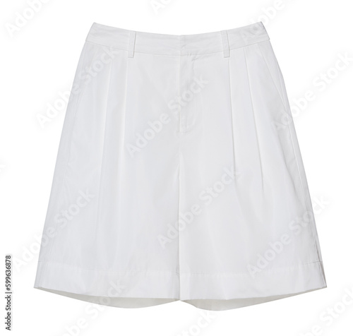 white short pant isolated on transparent background