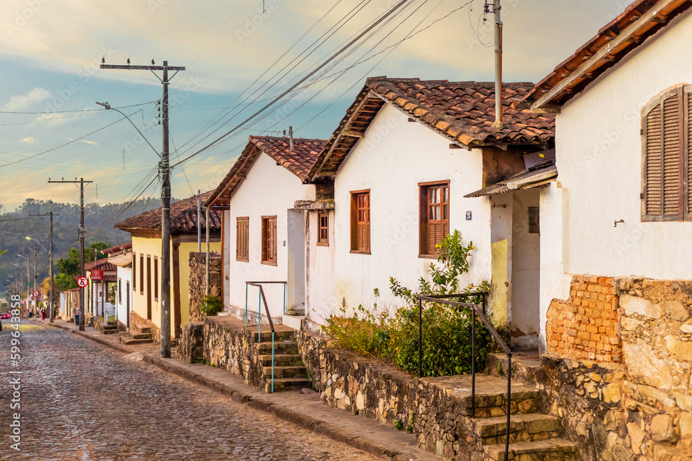 Typical houses of the city of Catas Altas